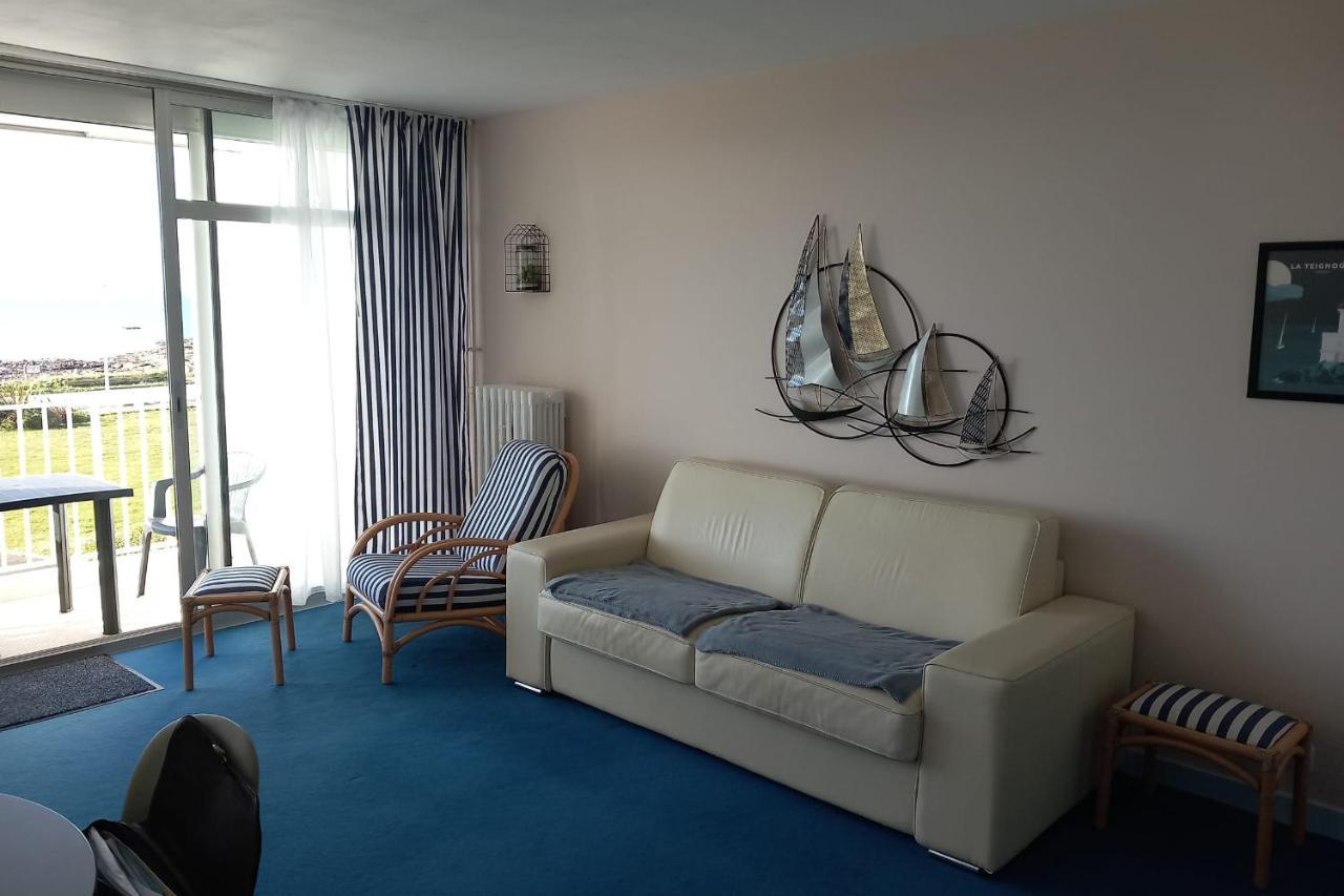 Grand Studio Vue Mer Dans Residence Des 3 Iles Pres De La Thalasso Quiberon Eksteriør bilde